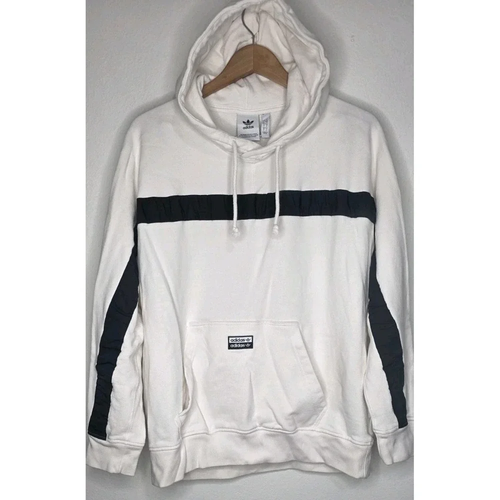 Adidas R.Y.V. Hoodie Men L Core White Black FS Oth Hoody Hoodie Pullover Gym‎